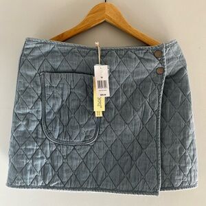 Blank NYC quilted denim skirt